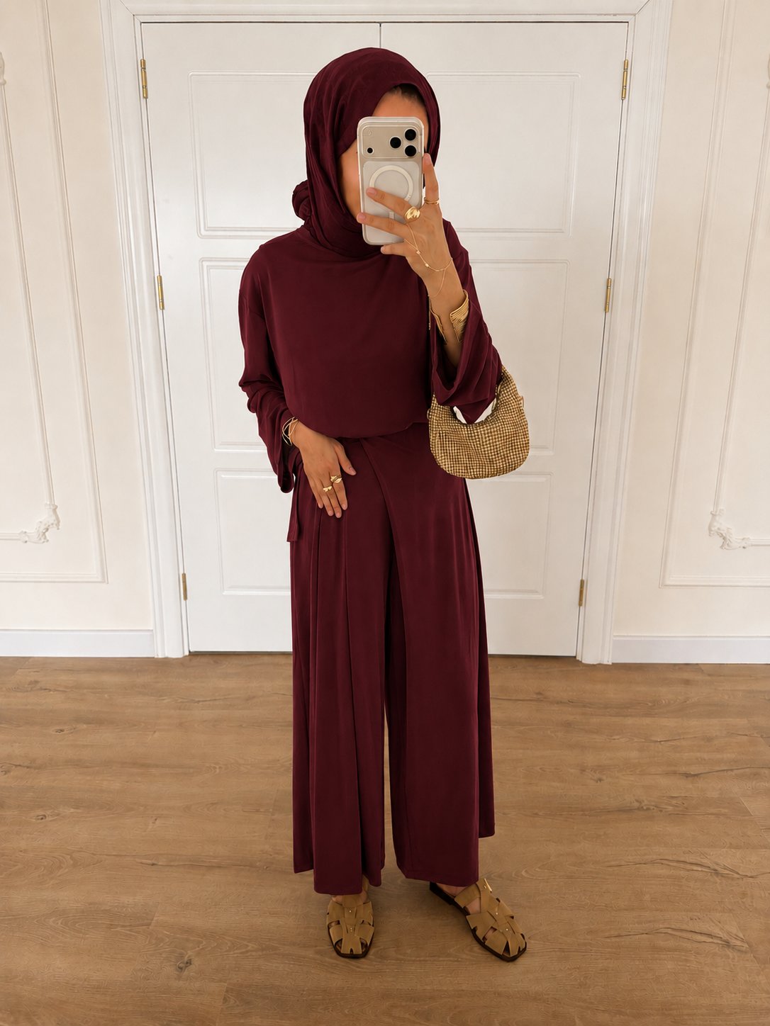Oversize Oysho Takım - Bordo
