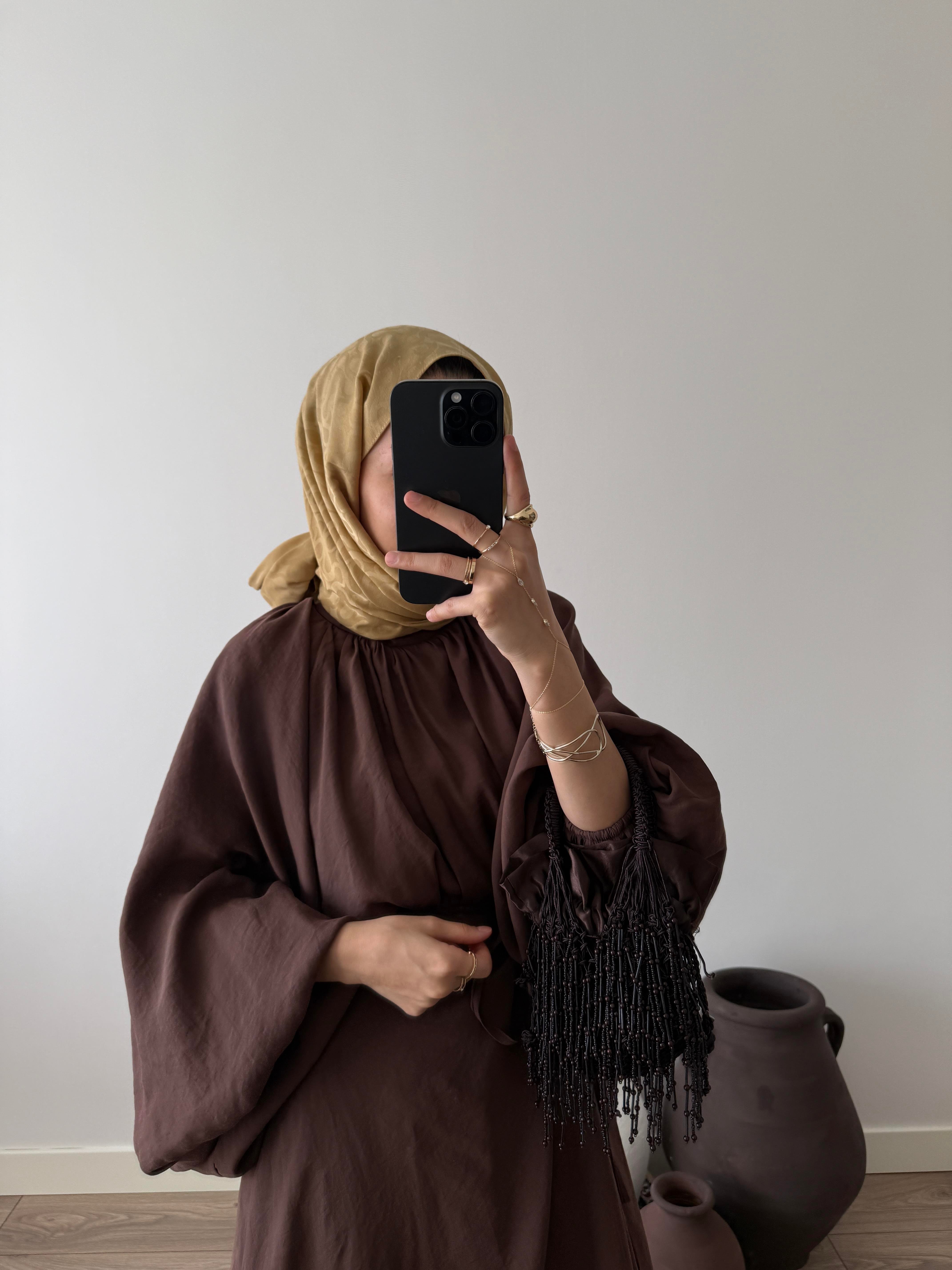Pareo Vual Pamuklu Takım - Kahve