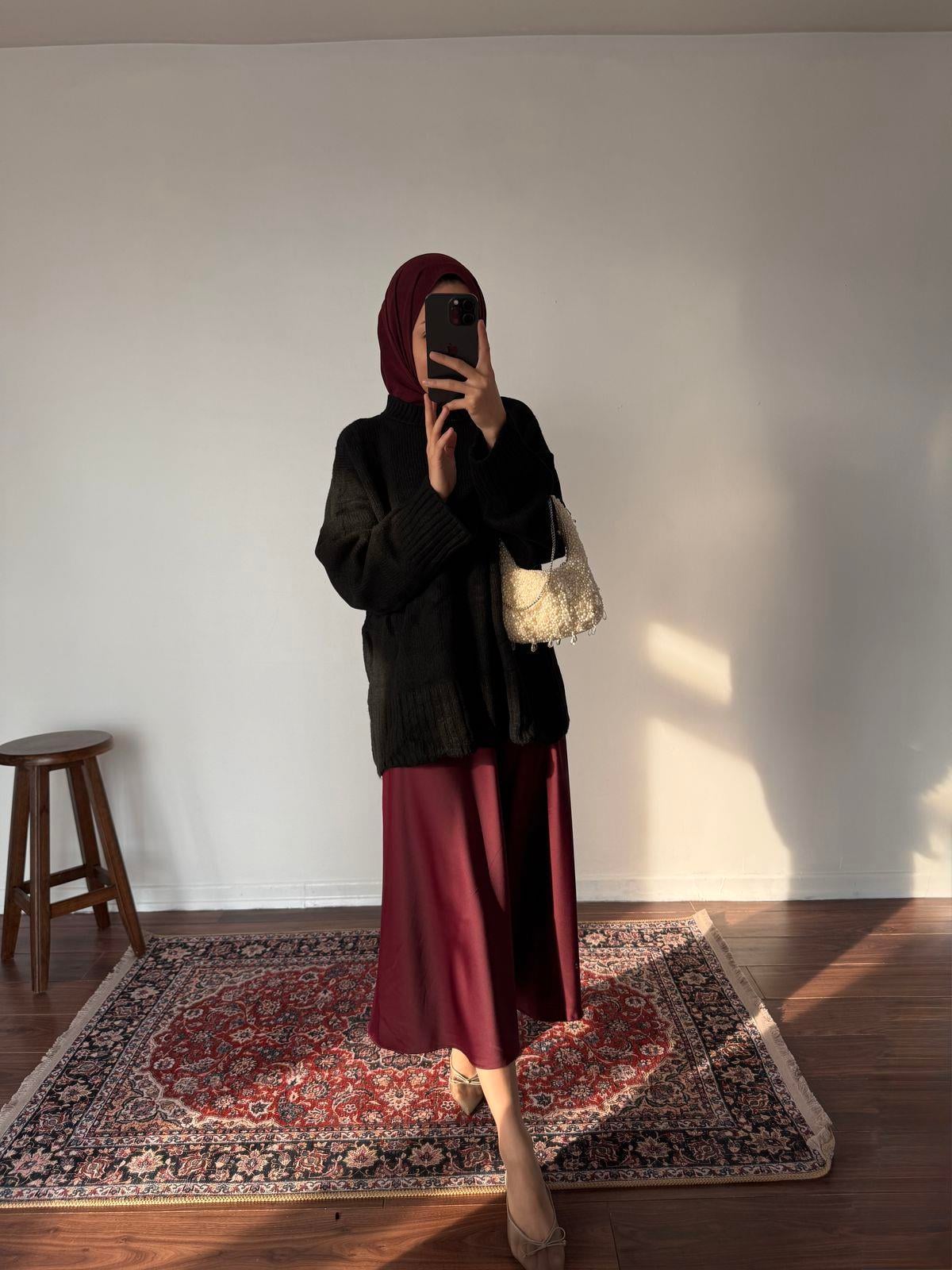Pinterest Triko Kazak - Siyah