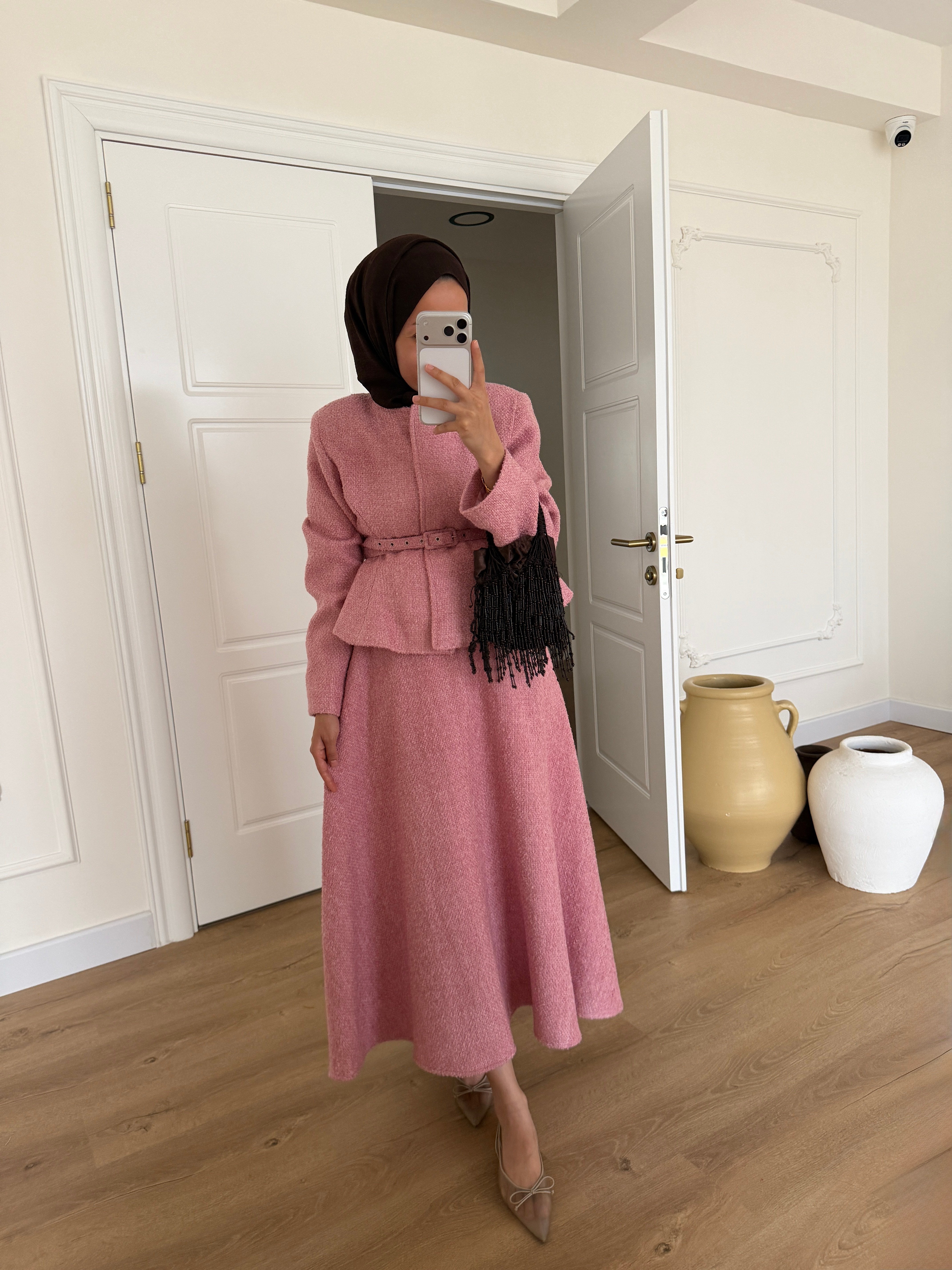 Tüvit Premium Takım - Pudra