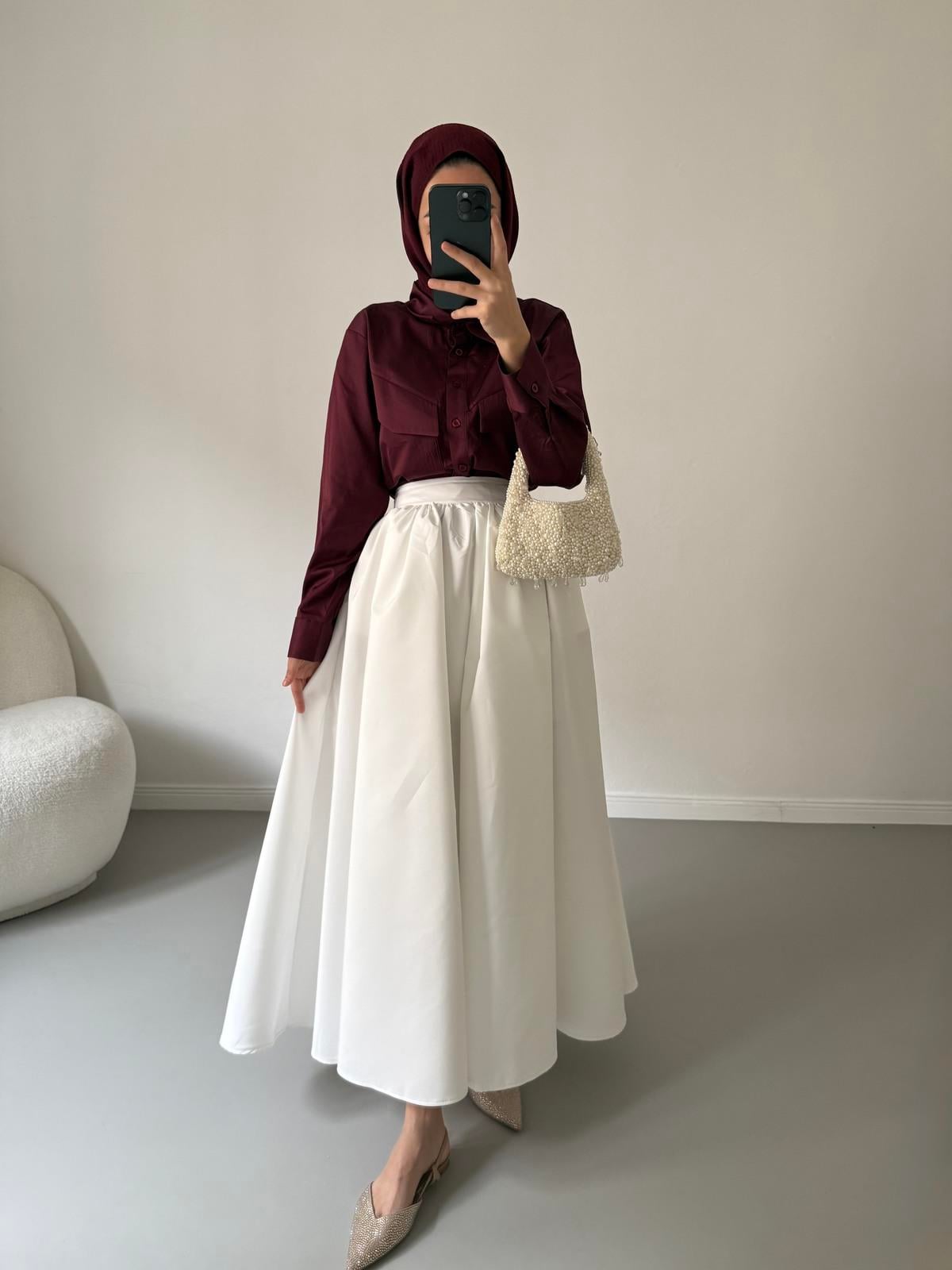Vera Polin Gömlek - Bordo