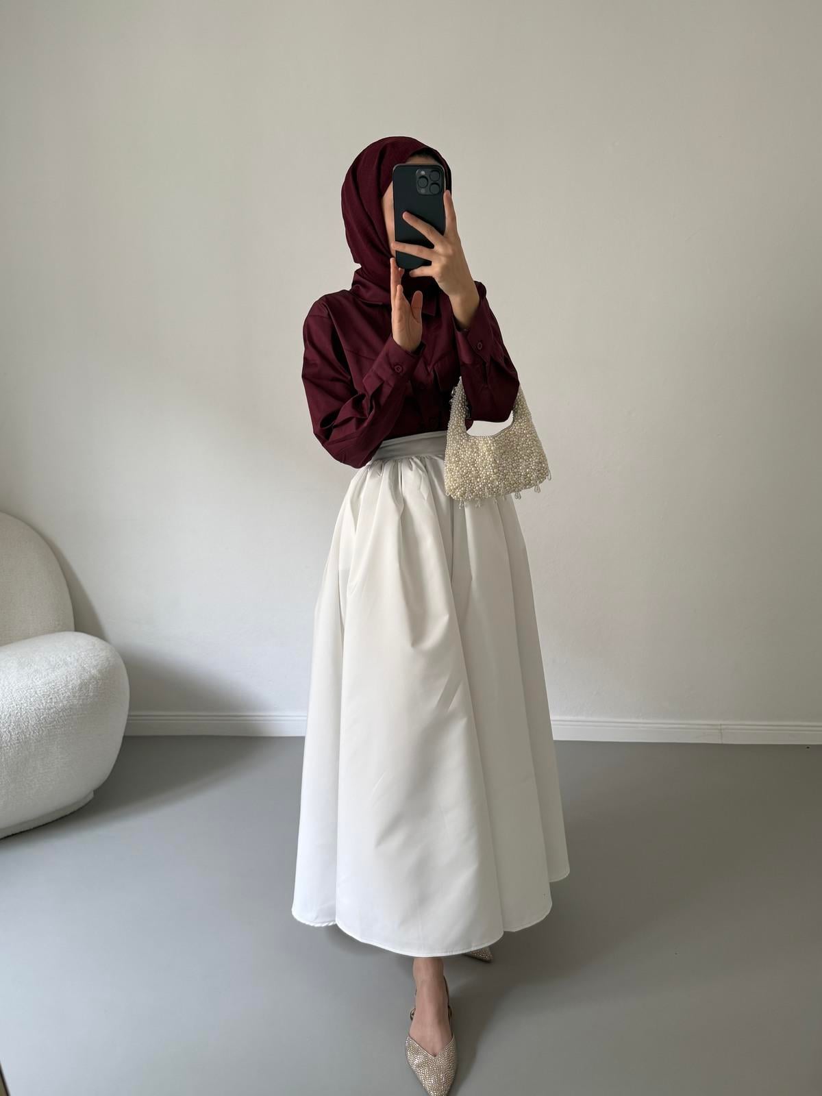 Vera Polin Gömlek - Bordo