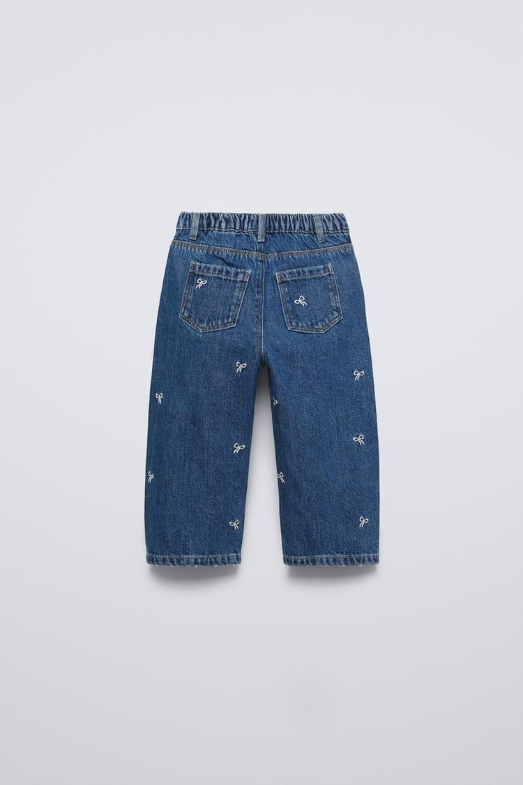 Fiyonklu Denim Pantolon