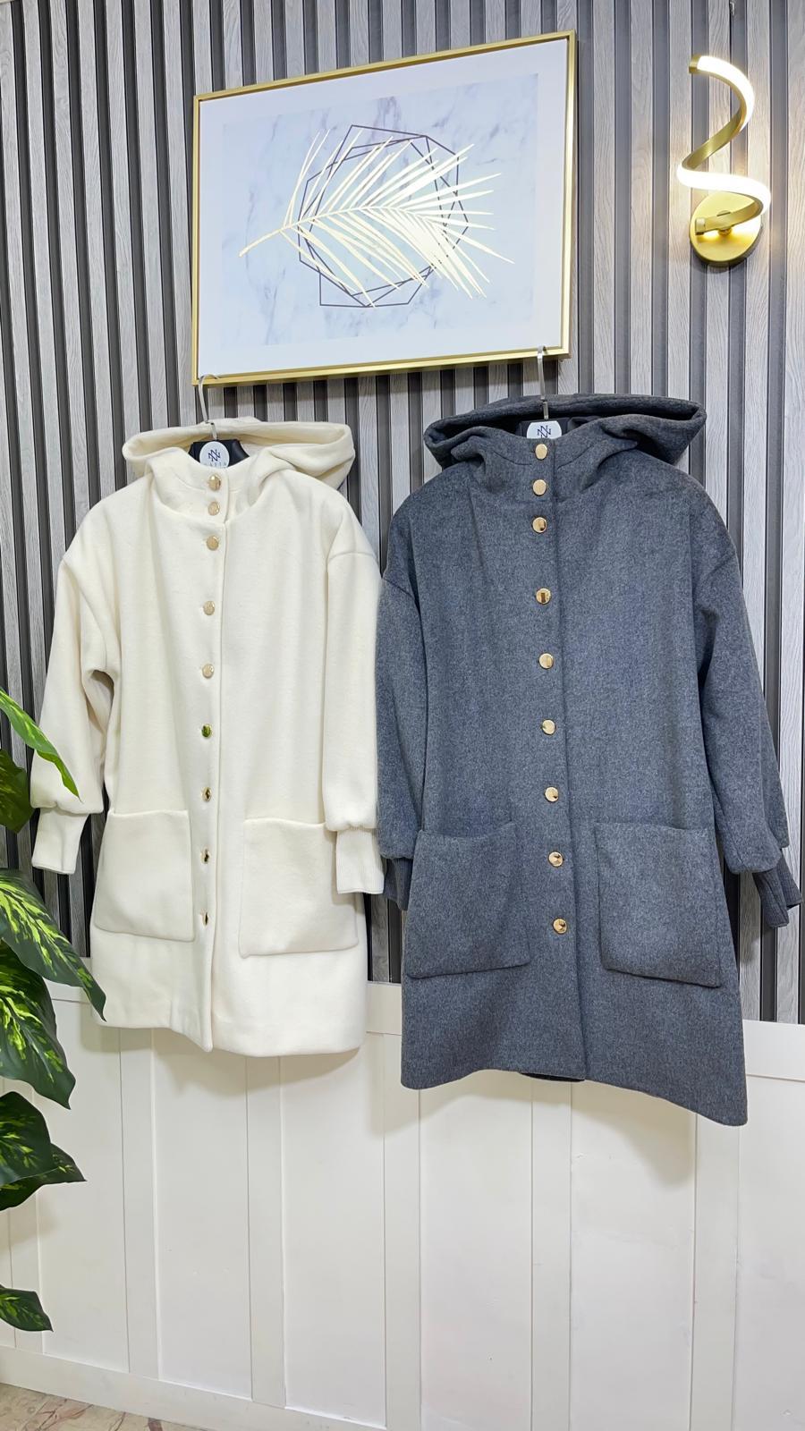 KAPŞONLU ANGORA KABAN