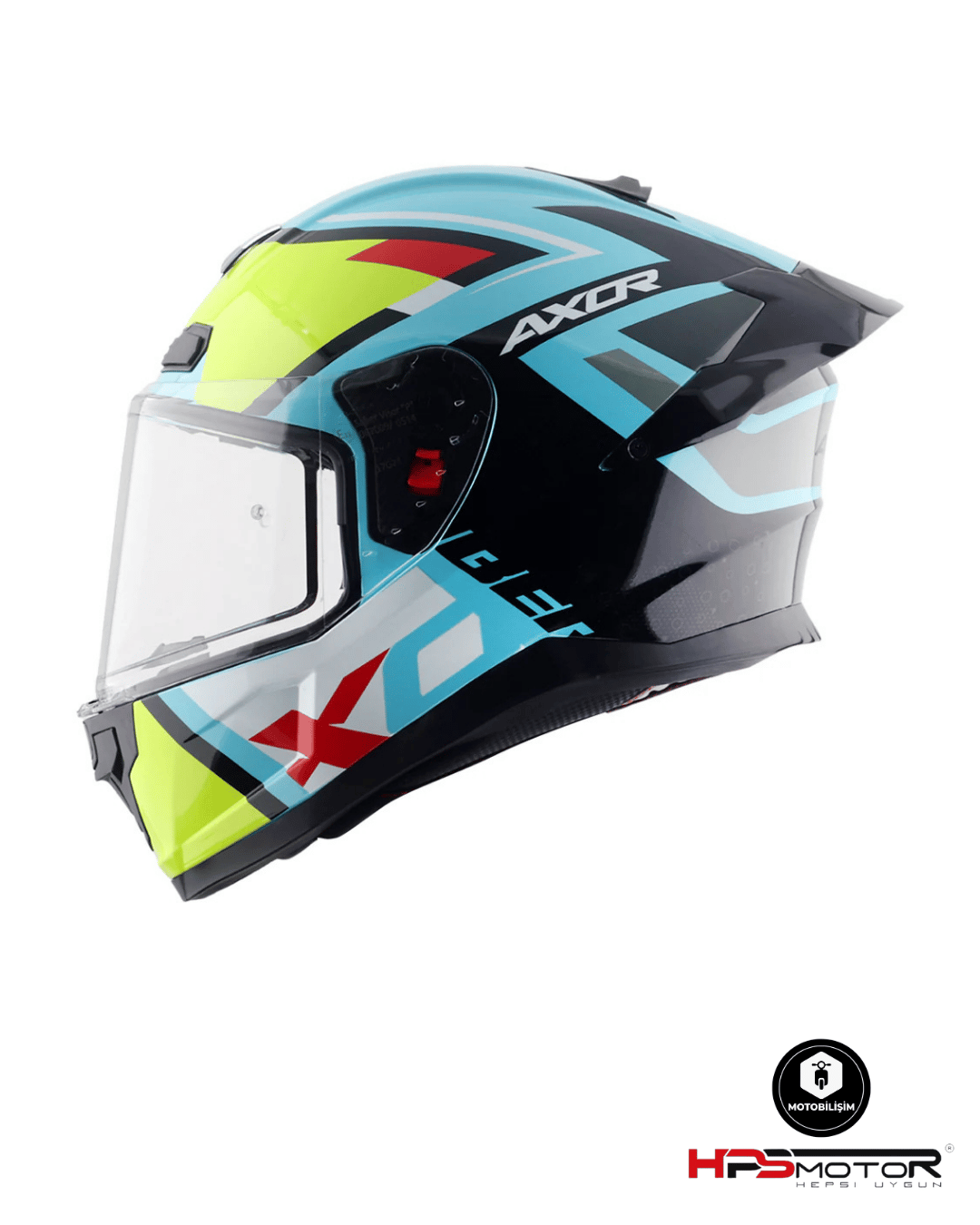 Axor Saber X Sports Siyah-Neon Sarı Kapalı Kask