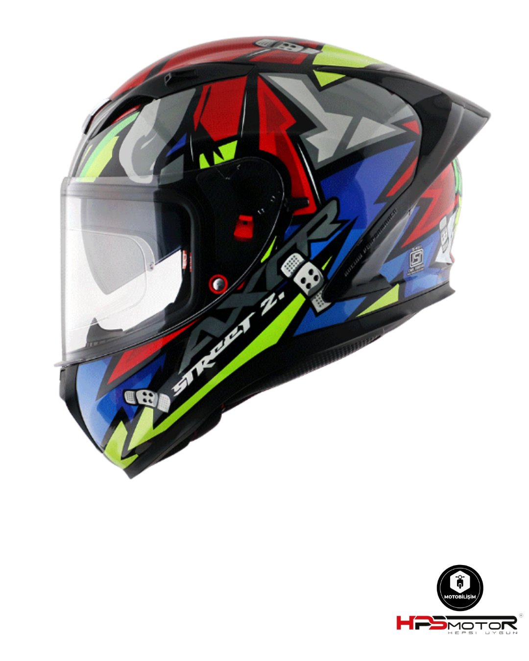 Axor Street Bobby Kask Kırmızı-Siyah