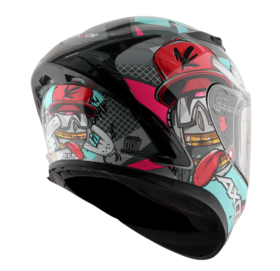 Axor Street Hiphop Kask Pembe-Siyah