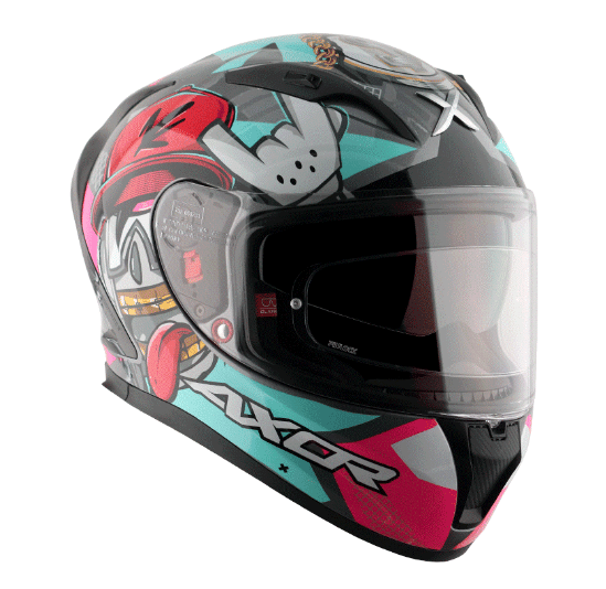 Axor Street Hiphop Kask Pembe-Siyah