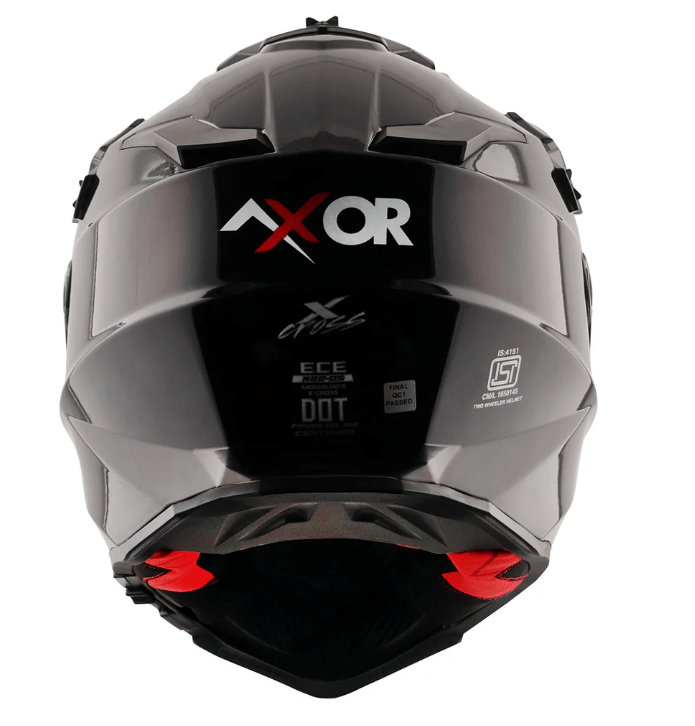 Axor X Cross Sc Dual Visor Nichel Black-Red Kask