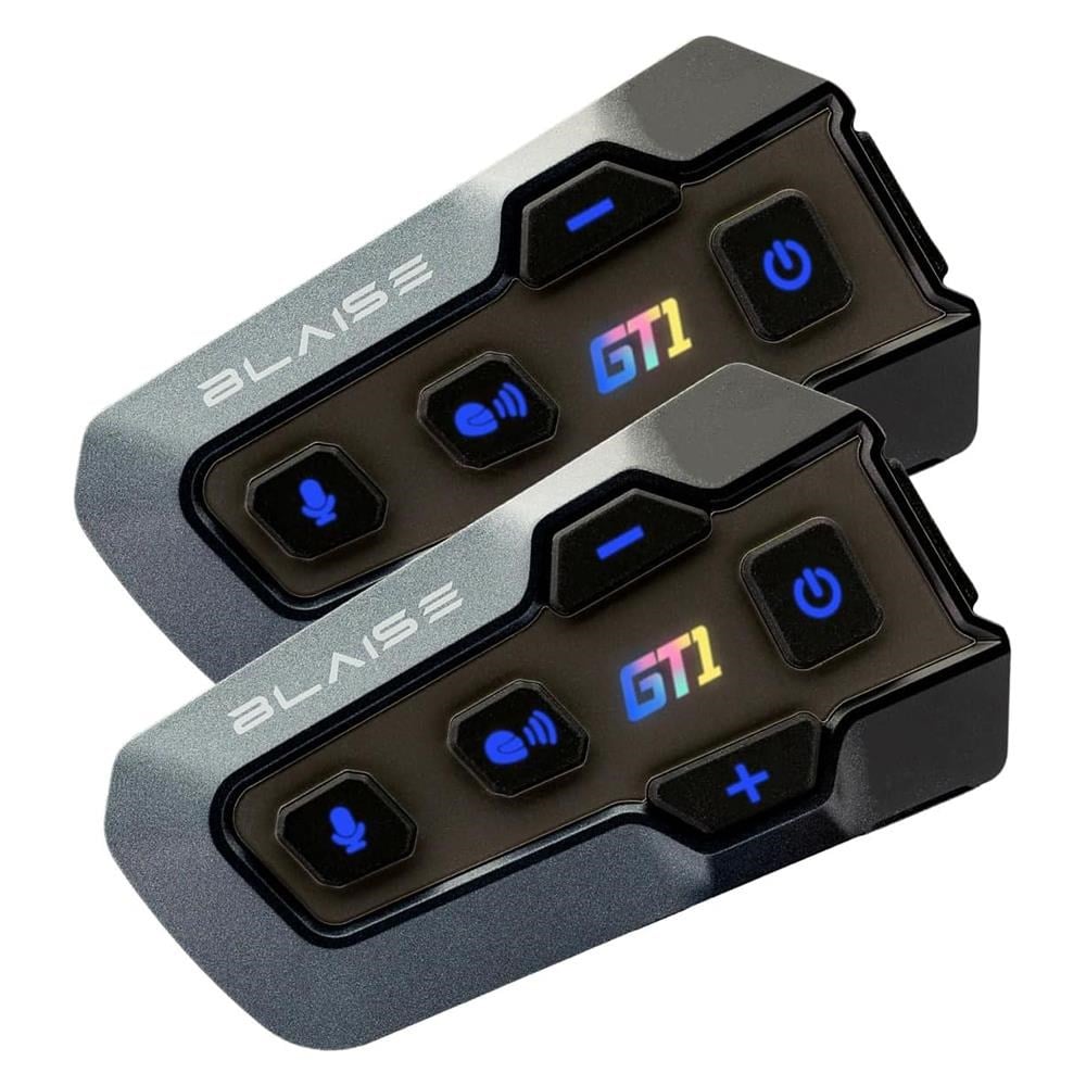 BLAISE GT1 DUO Bluetooth Motosiklet Intercom Siyah - İkili Set
