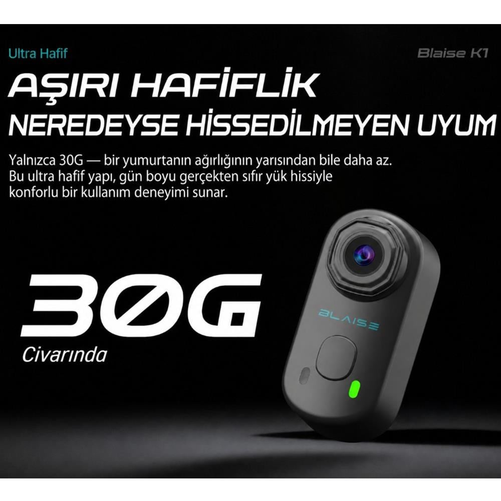 BLAISE K1 Aksiyon Kamera