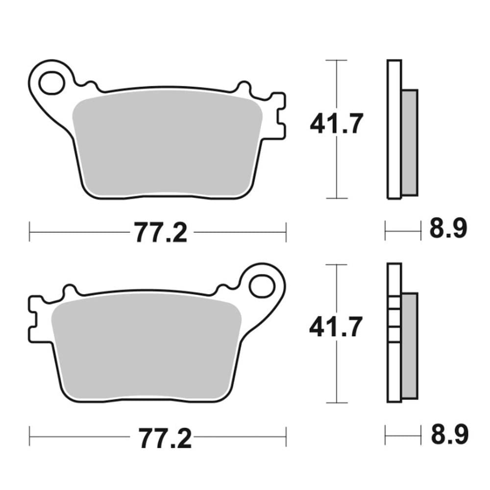 BREMBO Arka Fren Balatası CBR600RR-1000RR ZX10R R1-R6 (436) 07HO59SP