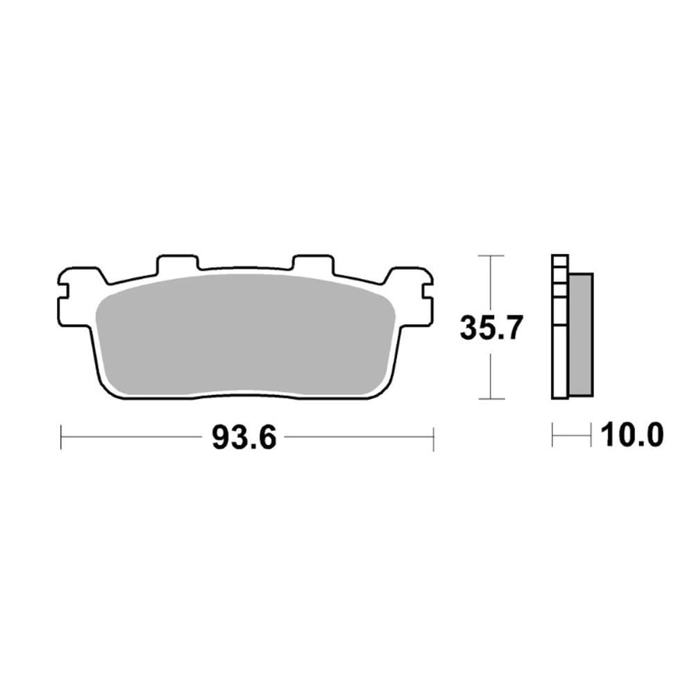 BREMBO Fren Balatası YAMAHA XMAX250 PEUGEOT XP400 KYMCO (275) 7069XS