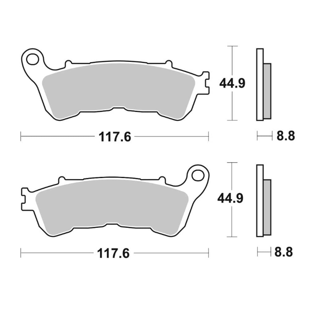 BREMBO Ön Fren Balatası HONDA CBF1000 06-13 , NC700 (388) 07HO57SA