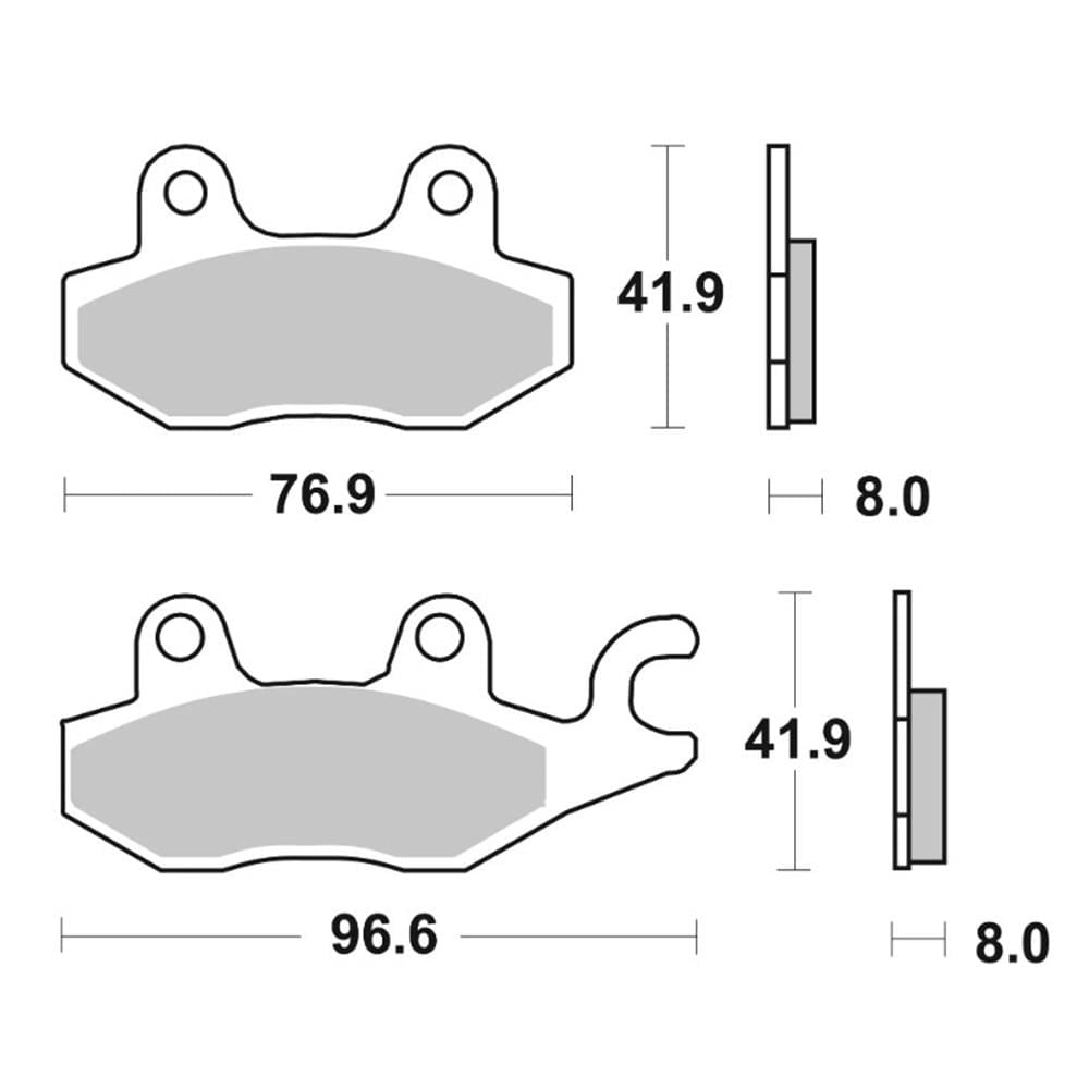 BREMBO Ön Fren Balatası TRIUMPH TIGER TRIDENT (215) 07YA22SA