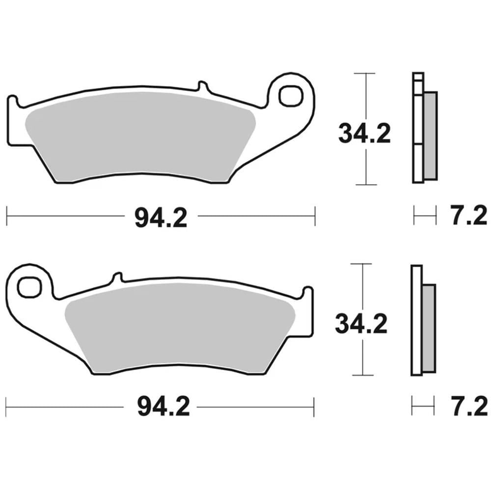 BREMBO Ön Fren Balatası YAMAHA MT07 MT09 TRACER R1 R6 (252) 07YA23SA