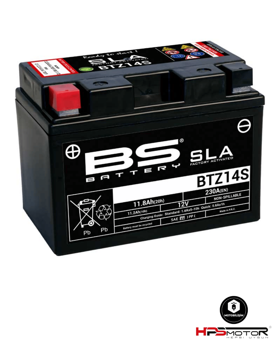 BS Akü BTZ14S Sla