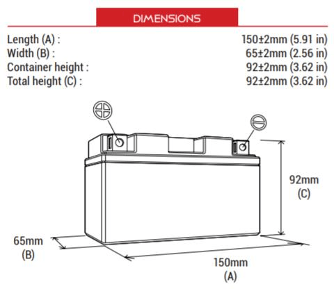 BS BATTERY BT7B-4 (SLA) Motosiklet Aküsü SLA Tipi
