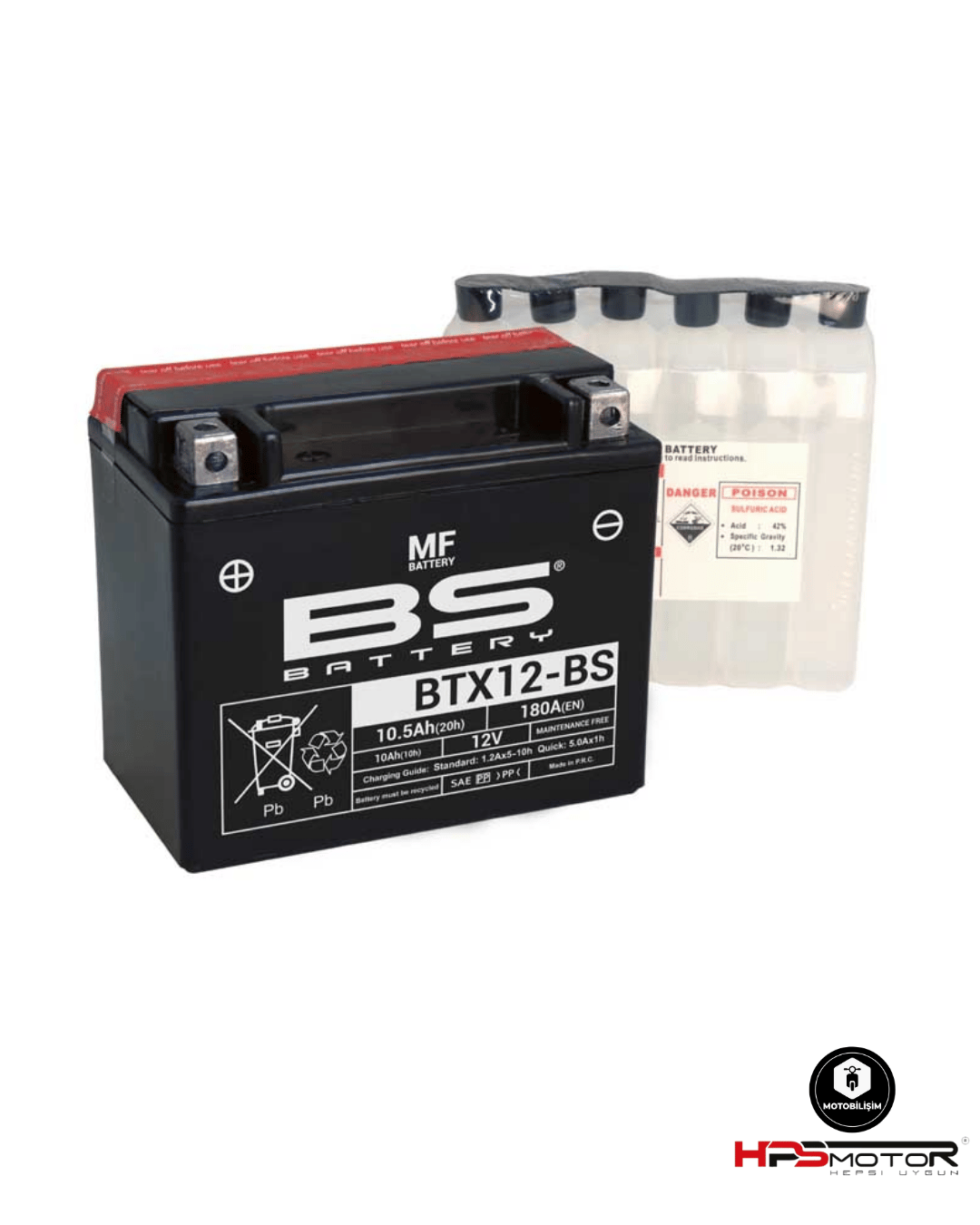 Bs Battery BTX12-BS Akü