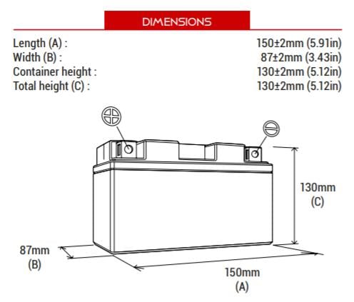 BS BATTERY BTX12-BS Motosiklet Aküsü