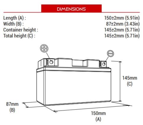 BS BATTERY BTX14-BS Motosiklet Aküsü