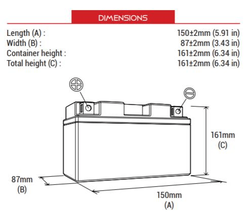 BS BATTERY BTX20CH-BS Motosiklet Aküsü 300616