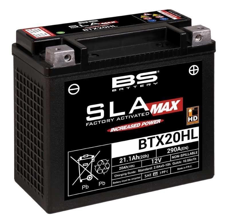 BS BATTERY BTX20HL SLA MAX Harley Davidson Motosiklet Aküsü SLA MAX Tipi