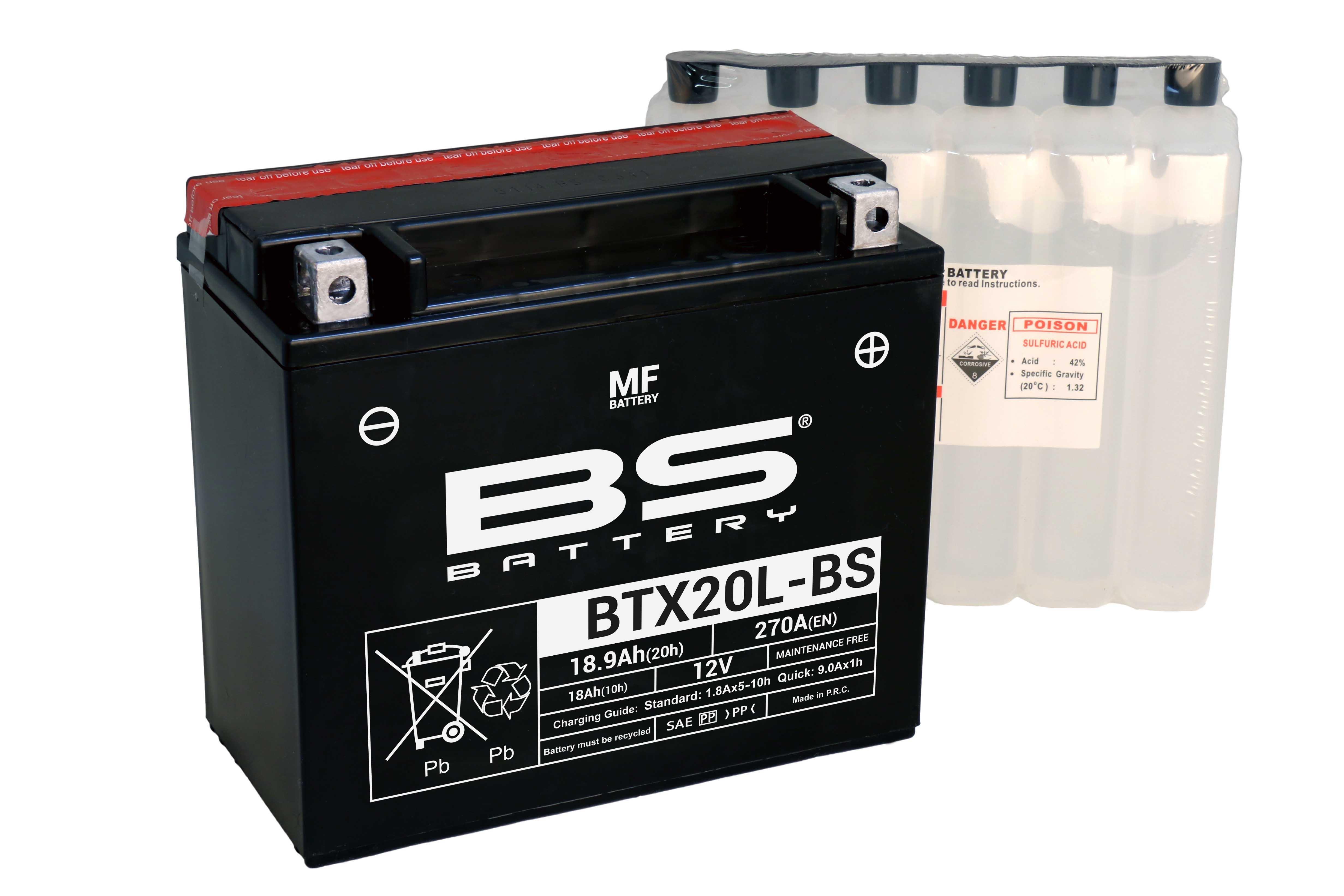 BS BATTERY BTX20L-BS Motosiklet Aküsü