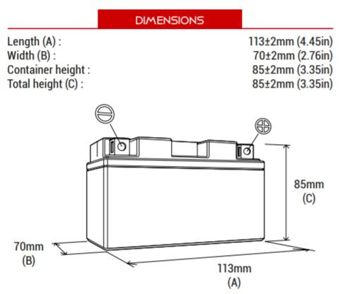 BS BATTERY BTX4L-BS+ / BTZ5S-BS Motosiklet Aküsü