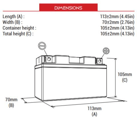 BS BATTERY BTX5L-BS Motosiklet Aküsü