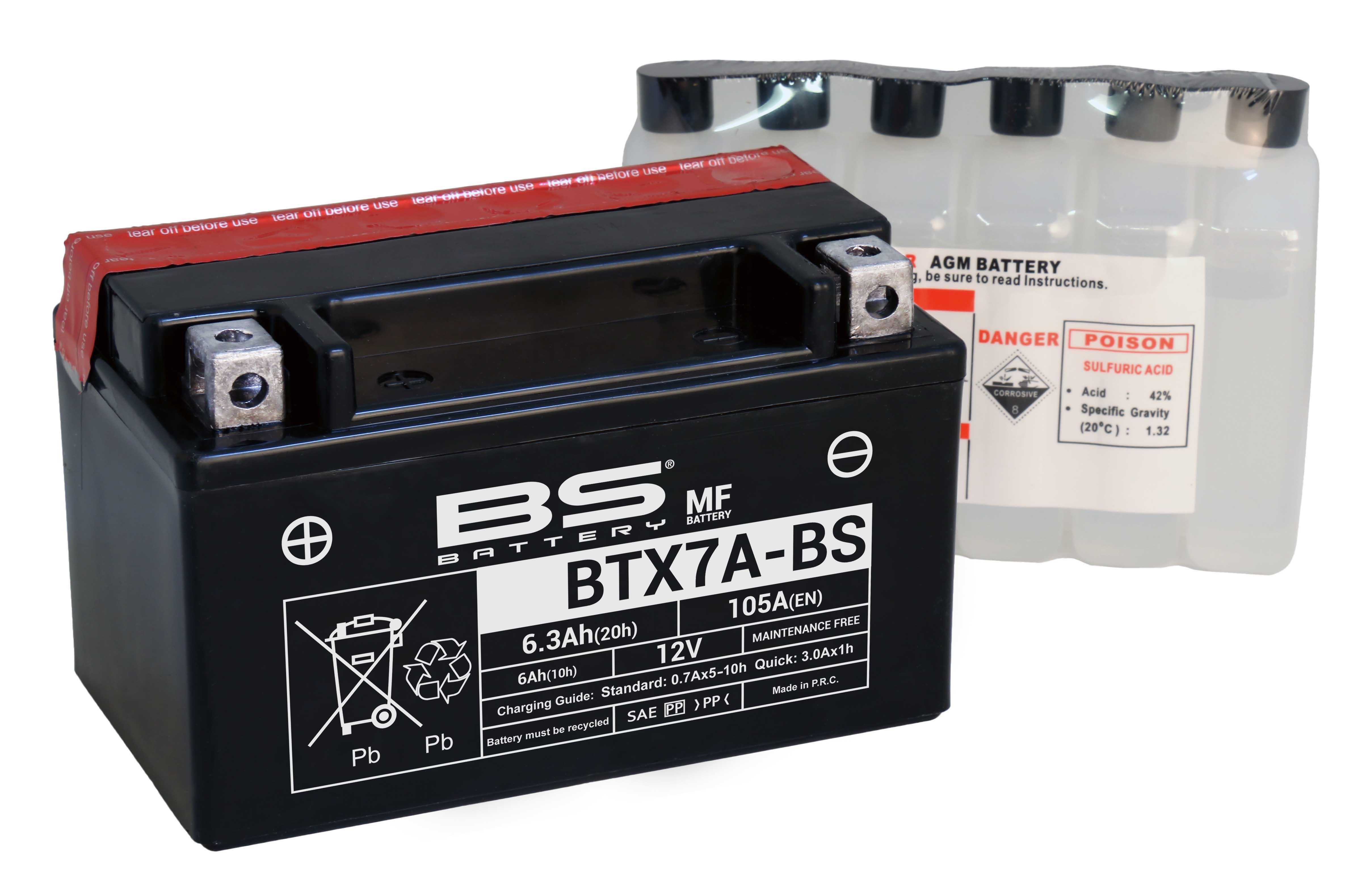 BS BATTERY BTX7A-BS Motosiklet Aküsü