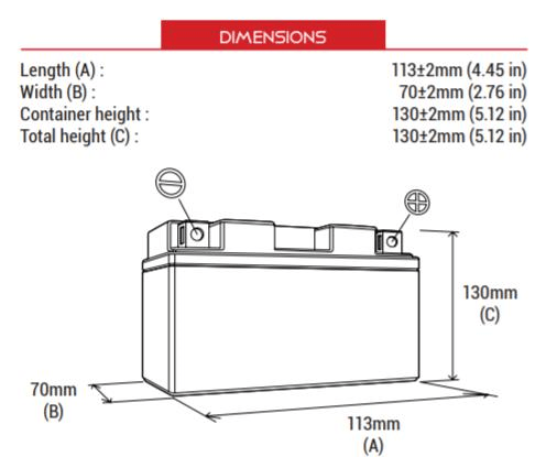 BS BATTERY BTX7A-SLA Motosiklet Aküsü SLA Tipi