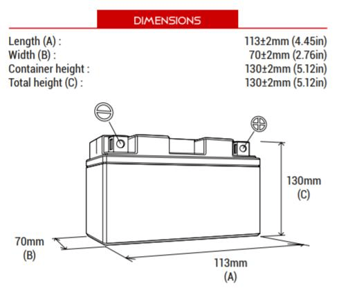 BS BATTERY BTX7L-BS Motosiklet Aküsü