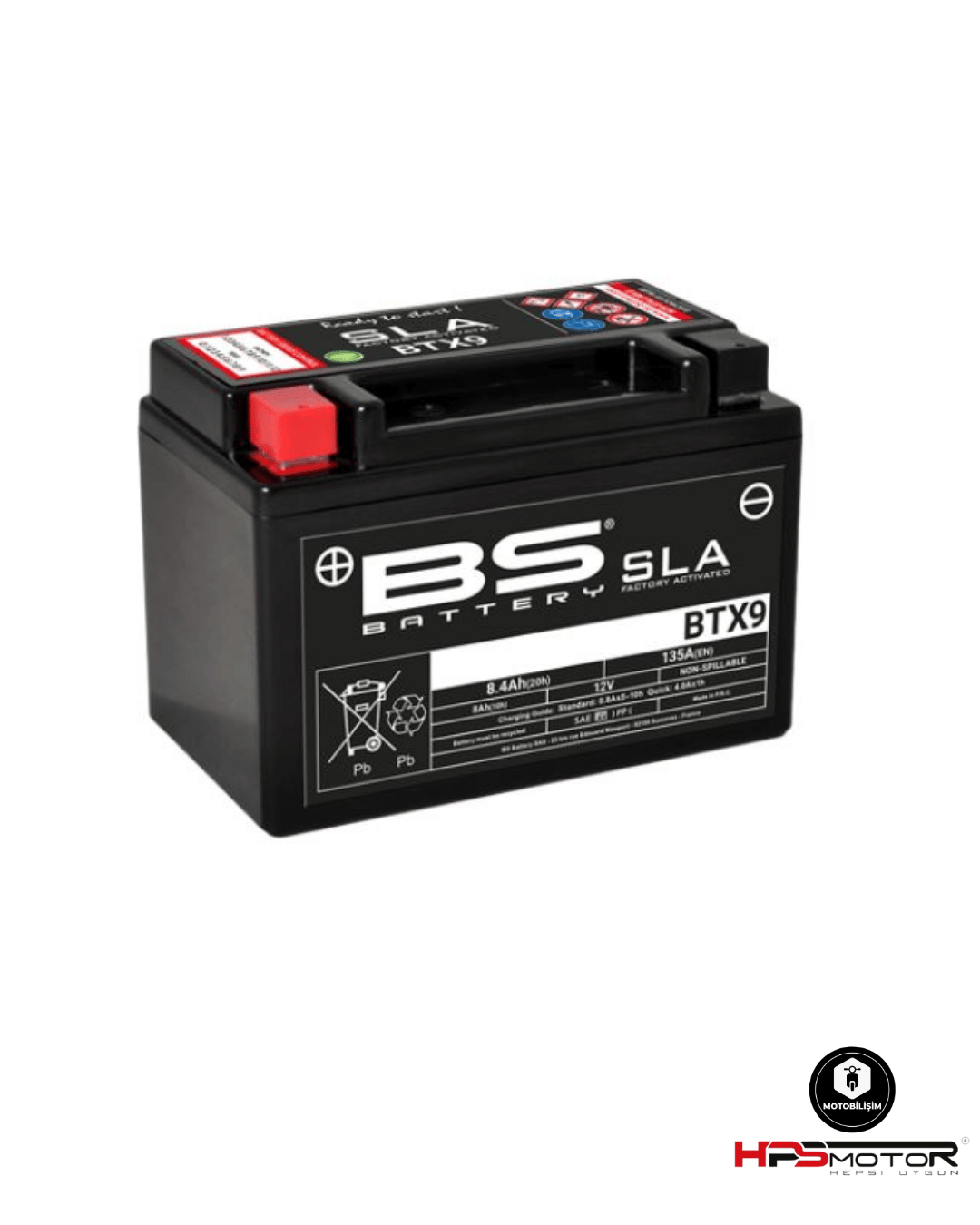 Bs Battery BTX9 Sla Akü