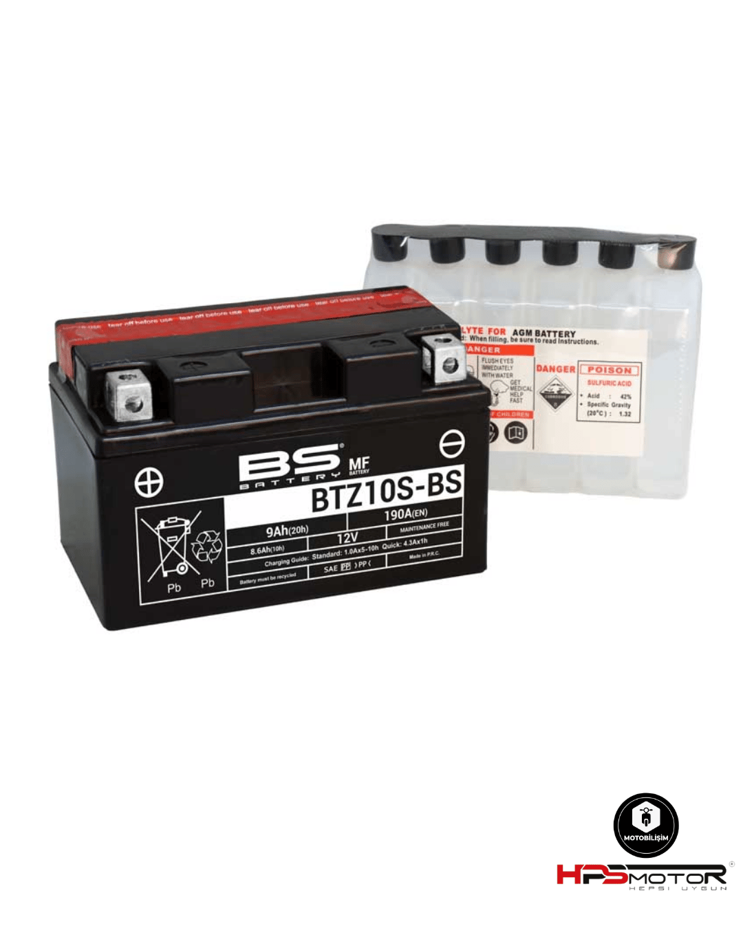 Bs Battery BTZ10S Akü