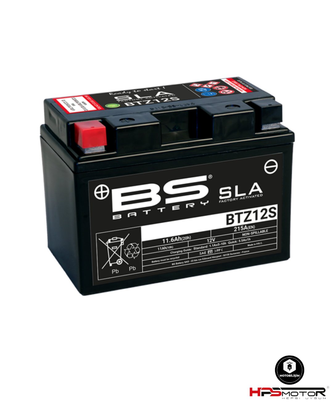 Bs Battery BTZ12S Sla Akü