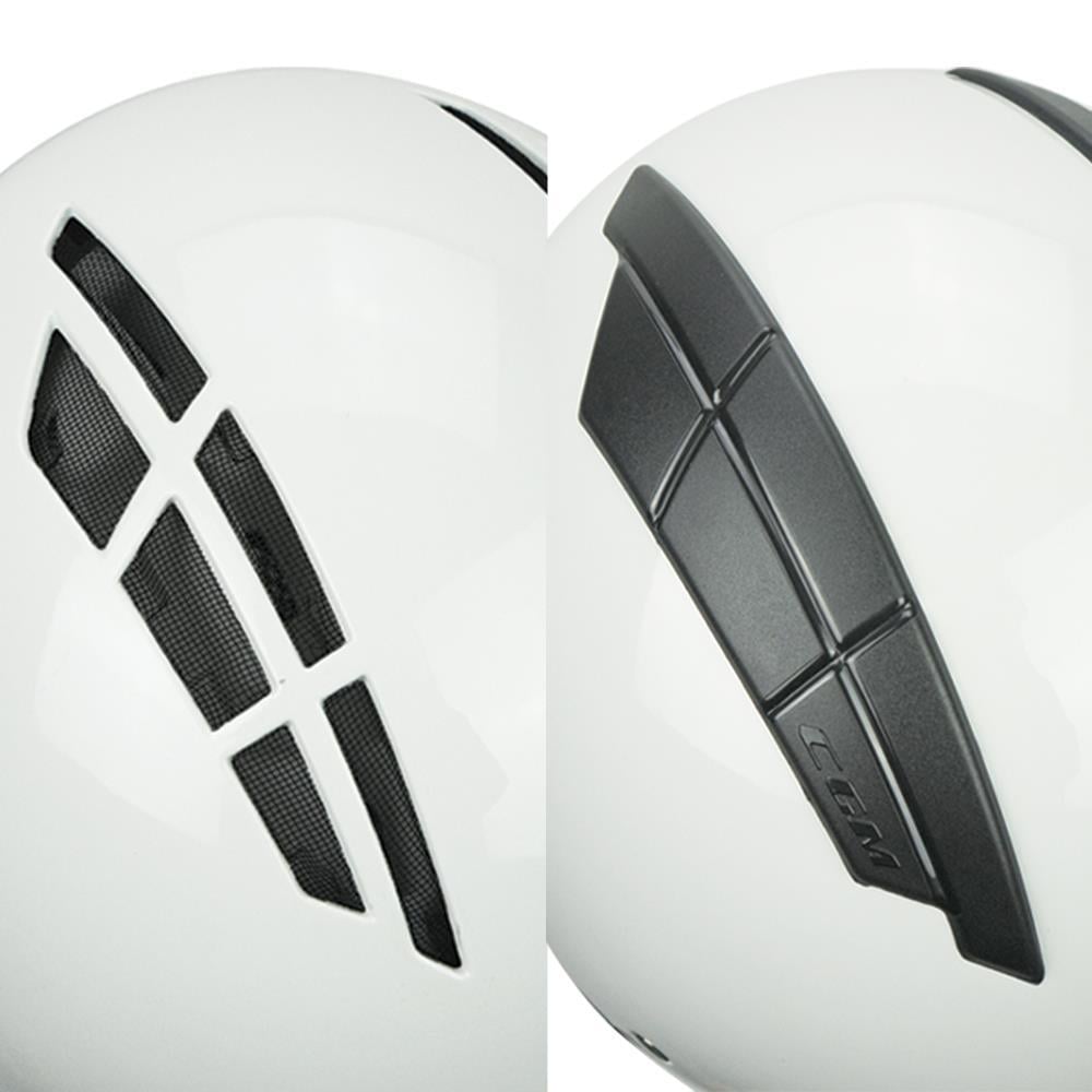 CGM 116A AIR Açık Kask BEYAZ Uzun Vizör+Güneş Vizörlü -2XL