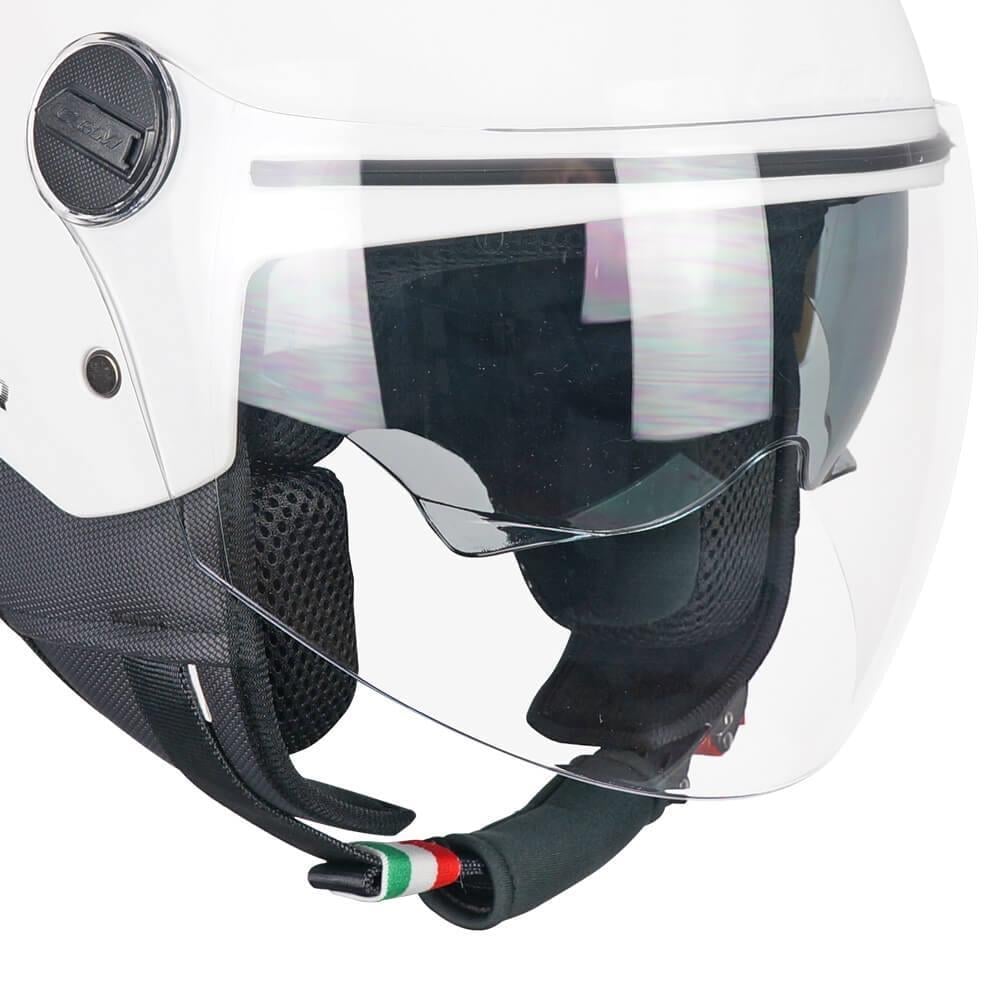 CGM 116A AIR Açık Kask BEYAZ Uzun Vizör+Güneş Vizörlü -2XL