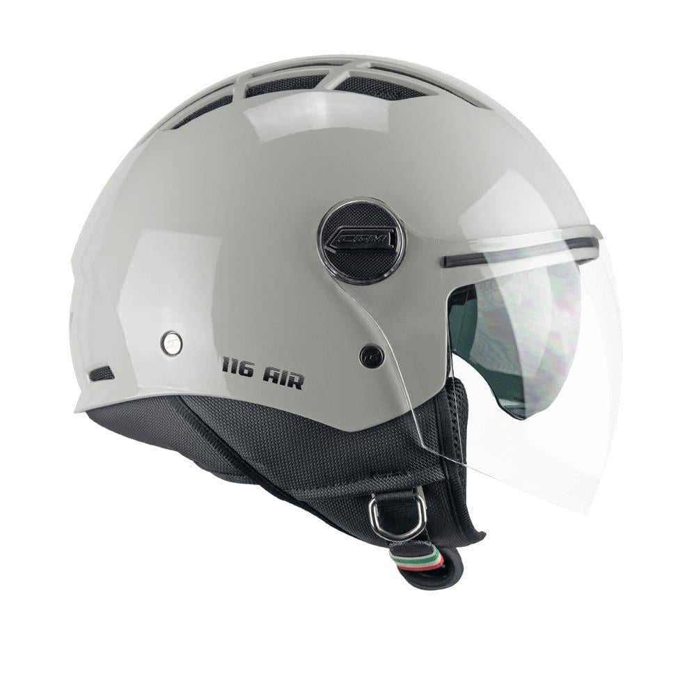 CGM 116A AIR Açık Kask GRİ Uzun Vizör+Güneş Vizörlü -M