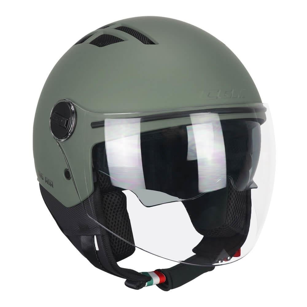CGM 116A AIR Açık Kask YEŞİL Uzun Vizör+Güneş Vizörlü -2XL