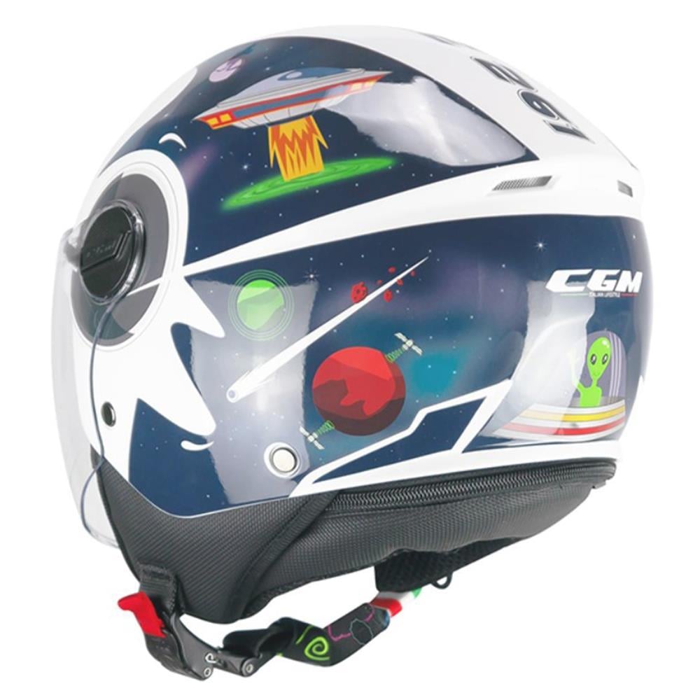 CGM 261S MINI SPACE ÇOCUK KASKI Lacivert-Beyaz YL