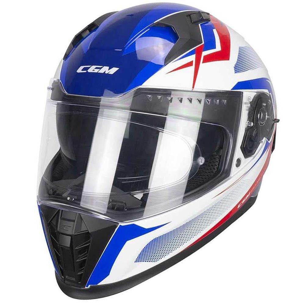CGM 311G BLAST SPORT KAPALI KASK Beyaz-Mavi L