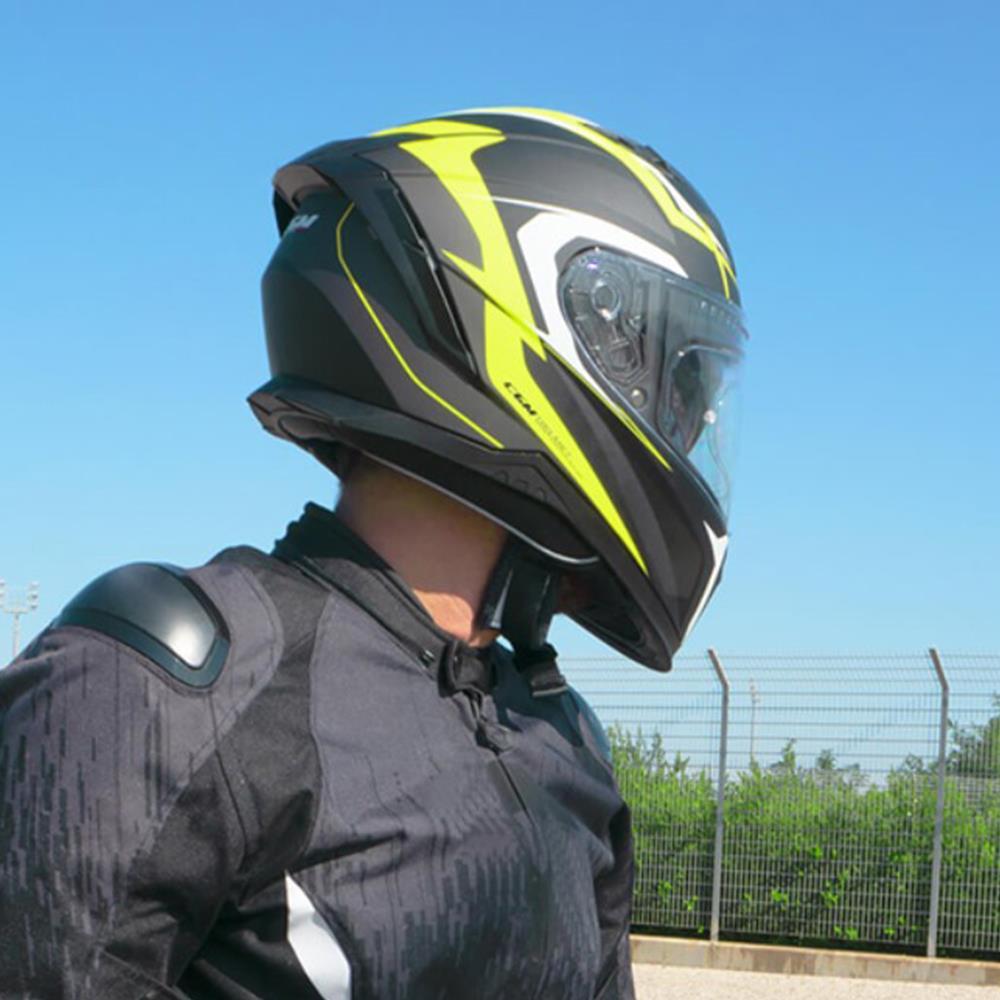 CGM 311G BLAST SPORT KAPALI KASK Mat Siyah-Sarı XXL