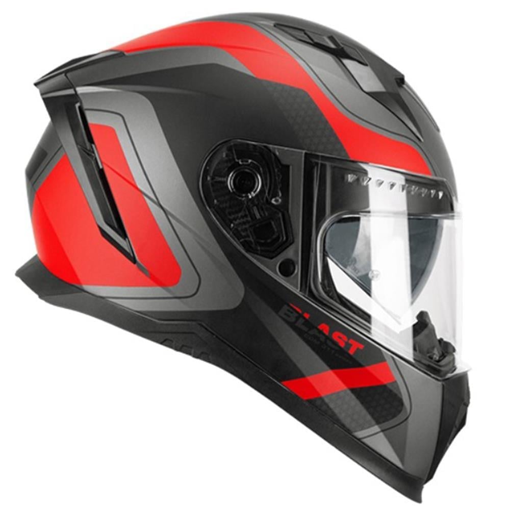 CGM 311R BLAST RACE KAPALI KASK Antrasit-Kırmızı S