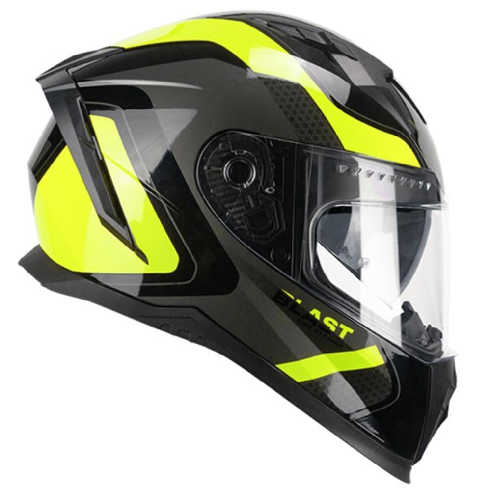 CGM 311R BLAST RACE KAPALI KASK Sarı-Siyah S