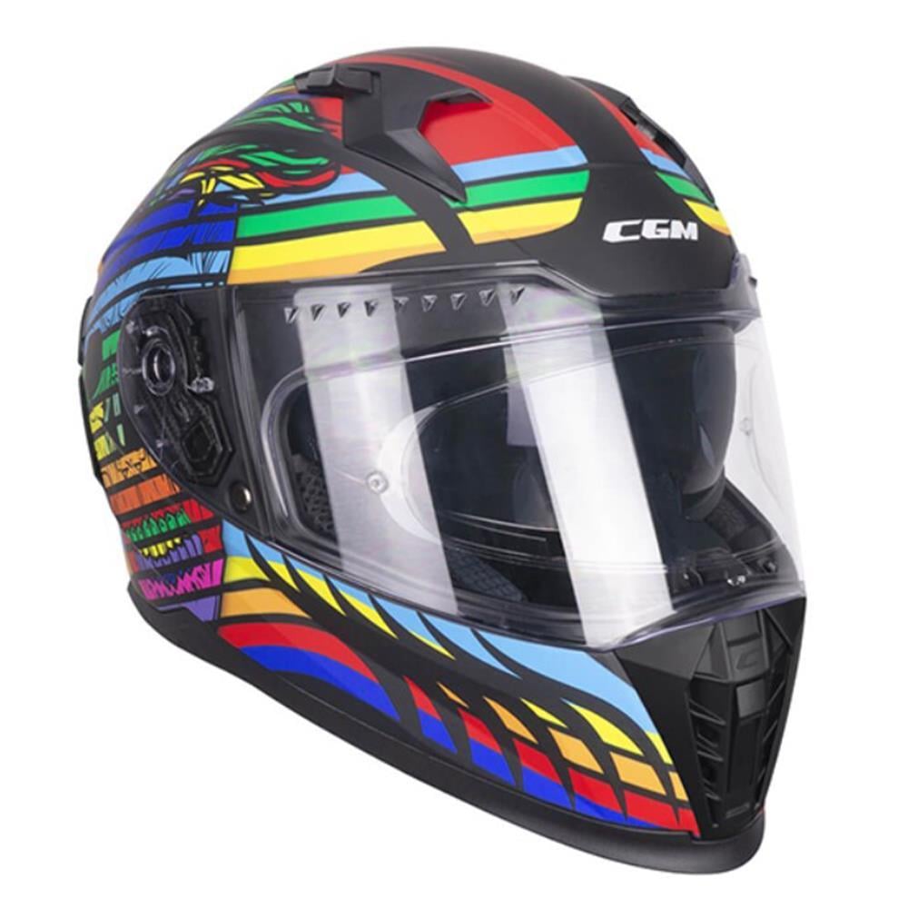 CGM 311X BLAST SKULL KAPALI KASK Gökkuşağı XL
