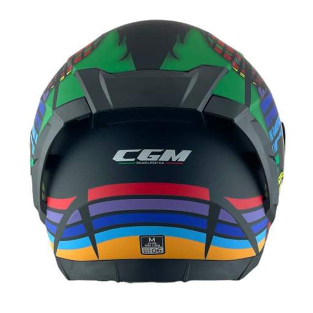 CGM 311X BLAST SKULL KAPALI KASK Gökkuşağı S