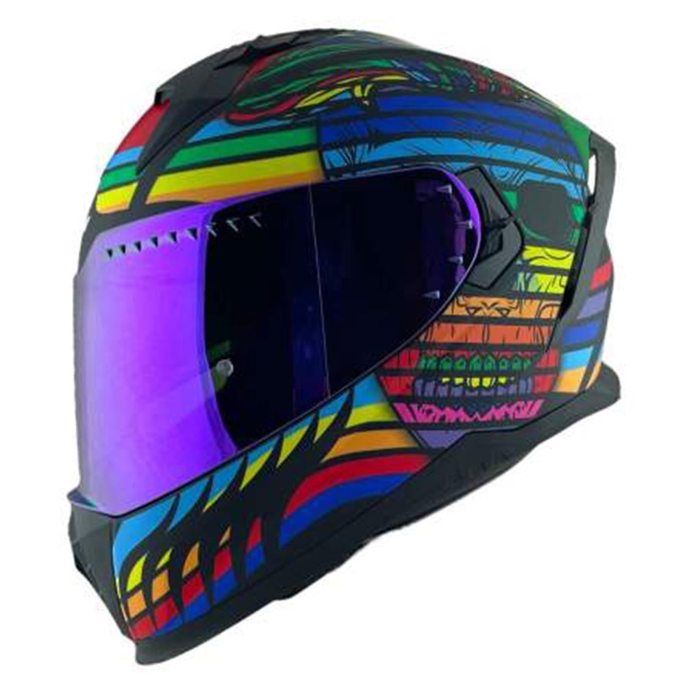 CGM 311X BLAST SKULL KAPALI KASK Gökkuşağı M