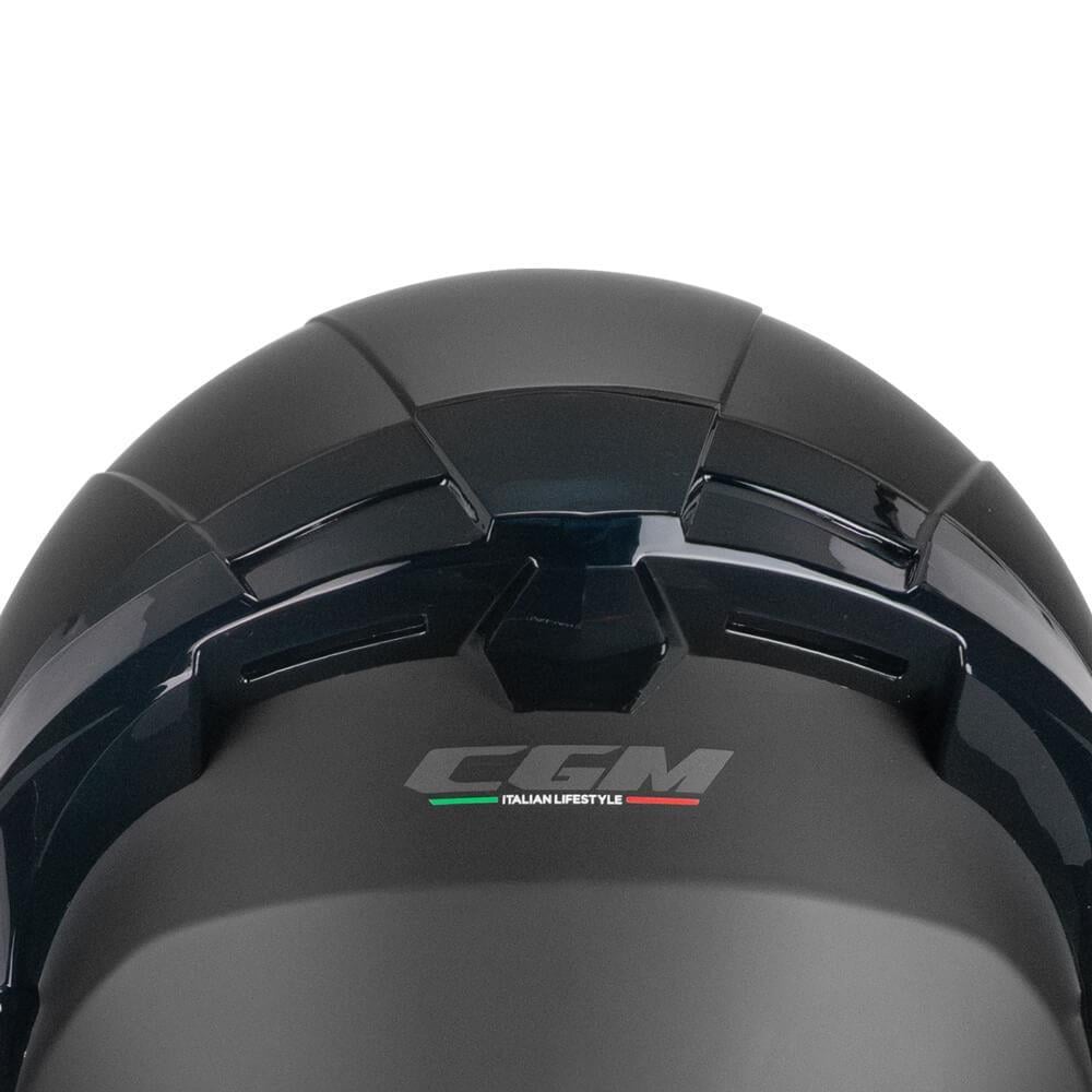 CGM 330A RIOT Sport Kapalı Kask Spoyler Siyah -XL