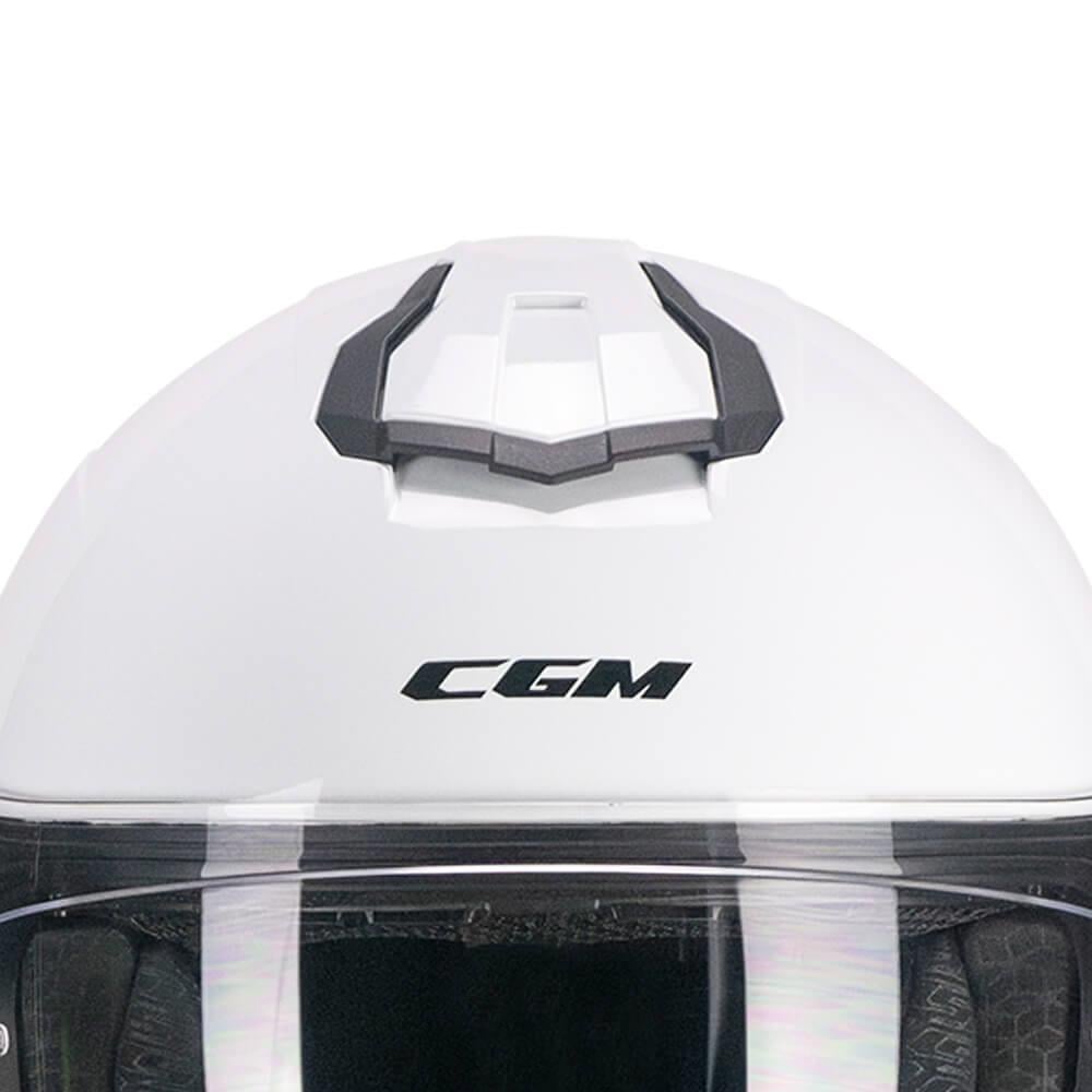 CGM 330A RIOT Sport Kapalı Kask Spoyler Beyaz -M